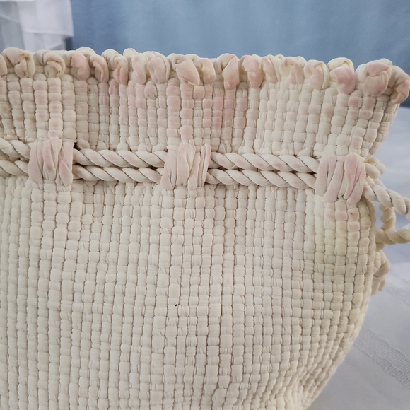 Vintage 1950s Skyland Crafts 100%Nylon  Woven Drawstring Boho Bag/Pouch - Picture 11 of 12